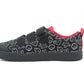 Boys Kids Collection Casual Black Trainers Touch Fastening Shoe UK