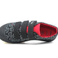 Boys Kids Collection Casual Black Trainers Touch Fastening Shoe UK