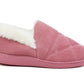 Ladies Womens Faux Fur Lined Warm Slip On Lightweight Hard Sole Winter Slippers