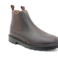 Grafters Mens Brown Leather Twin Gusset Steel Toe Cap S1 Safety Dealer Boots