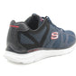Skechers Men's Verse-Flash Point Sneakers Navy/Black Mesh Lace Up Memory Foam Trainers