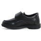 Boys Youth Kids Black Elastic Gusset Slip On Strap School Shoes