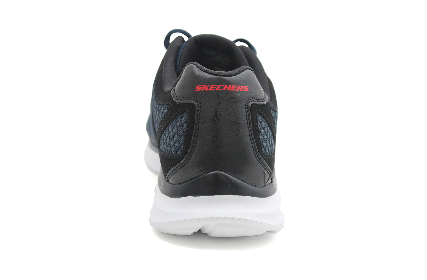 Skechers Men's Verse-Flash Point Sneakers Navy/Black Mesh Lace Up Memory Foam Trainers