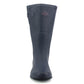 Womens Ladies Wide Calf Adjustable Wellies Waterproof Rain Festival Dog Walking Wellington Boots Navy