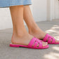 Womens Flat Slip On Sandals Open Toe Multi Strap Slides Backless Casual Summer Holiday Beach Slipper Flats Shoes