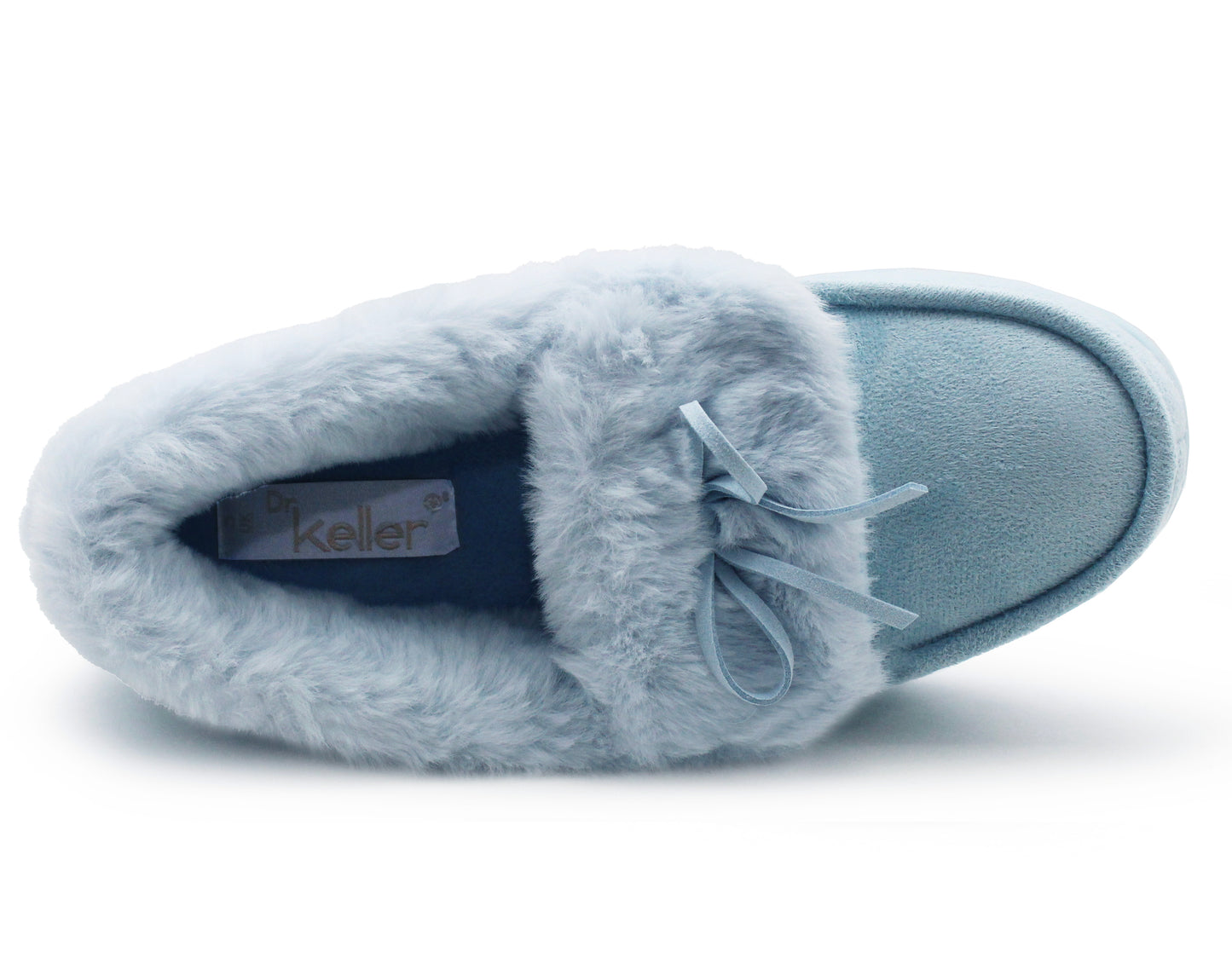 Womens Memory Foam Moccasin Slippers Faux Fur Trim Warm Slip On Ladies Winter House Shoes