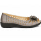 Womens Fashion sandals Slip On Open Peep Toe Pumps Ladies Leather sock Flower Summer Shoes