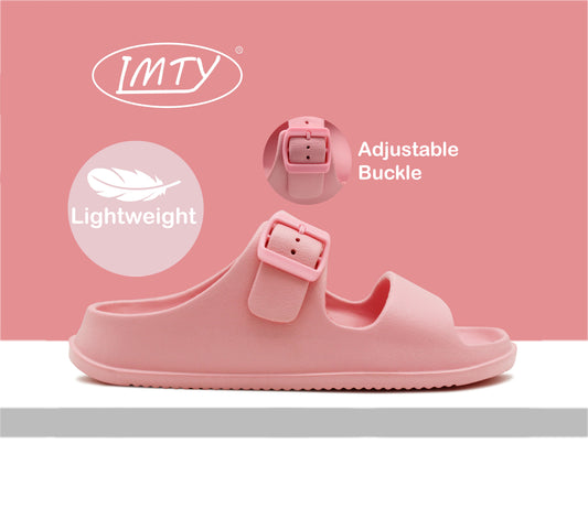NEPTUNE Womens EVA Lightweight Slip On Adjustable Sandals Sliders in Pink