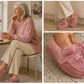 Womens Memory Foam Moccasin Slippers Faux Fur Trim Warm Slip On Ladies Winter House Shoes