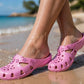 Womens Lightweight Clogs Slip On Backless Breathable Ladies Summer Sandals EVA Quick Dry Beach Pool Slide Mule Slippers