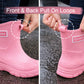 Womens Short Wellies Waterproof Ladies Mid Calf Wellington Boots Garden Walking Outdoor Mud Snow Rain Boots
