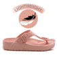 Womens Ladies Lightweight EVA Toe Post Slip On Flat Beach Summer Pool Slides Water Shoes Flip Flops Sandals Pink