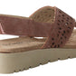 Womens ladies Slingback Criss Cross comfort Soft Foot Bed casual Wedge sandals UK