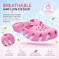 Womens Lightweight Clogs Slip On Backless Breathable Ladies Summer Sandals EVA Quick Dry Beach Pool Slide Mule Slippers