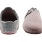 Womens Pink Felt Backless Slippers Ladies Slip On Mules Casual Indoor House Shoes