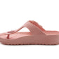 Womens Ladies Lightweight EVA Toe Post Slip On Flat Beach Summer Pool Slides Water Shoes Flip Flops Sandals Pink