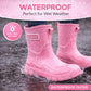 Womens Short Wellies Waterproof Ladies Mid Calf Wellington Boots Garden Walking Outdoor Mud Snow Rain Boots