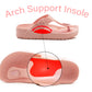 Womens Ladies Lightweight EVA Toe Post Slip On Flat Beach Summer Pool Slides Water Shoes Flip Flops Sandals Pink