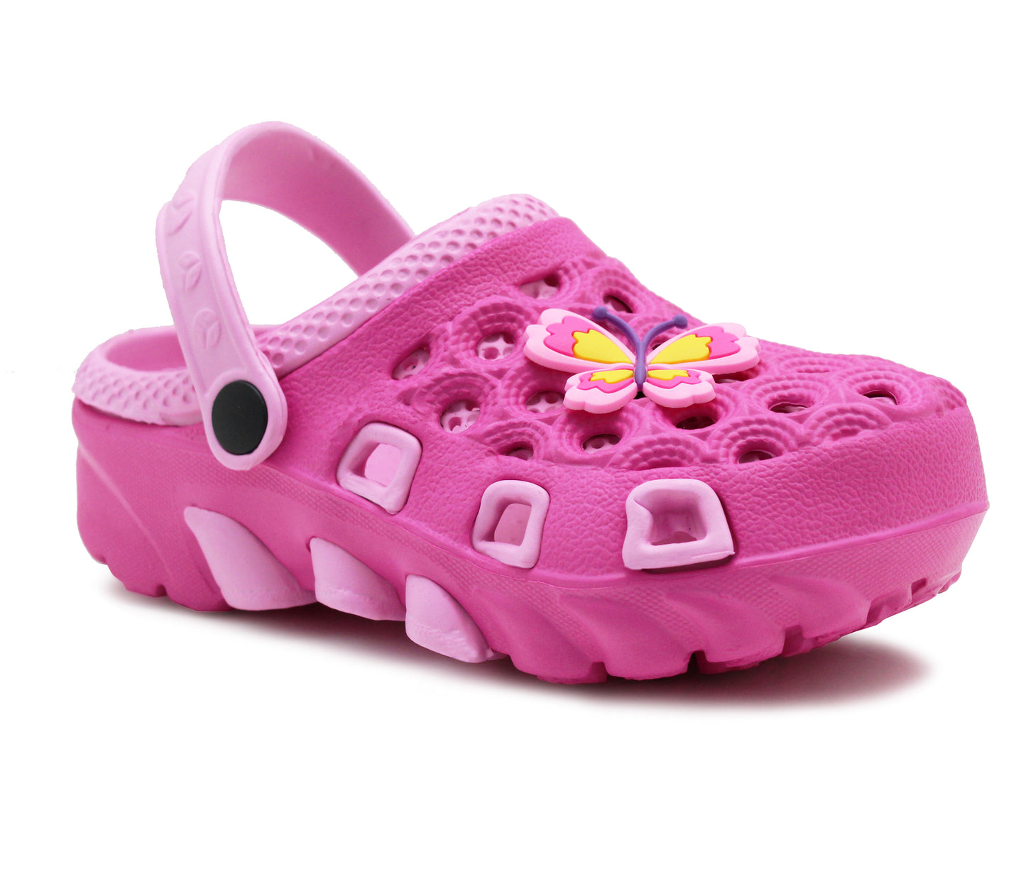 VATICAN Girls Kids EVA Lightweight Clogs in Pink/Fuchsia