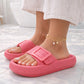 Womens Cloud Sliders Lightweight EVA Slippers Ladies Platform Sole Adjustable Fashion Slides Slip On Beach Pool Chunky Flip Flops