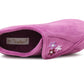 Womens Lightweight Faux Fur Wide Opening Touch Fasten Diabetic Orthopaedic Purple Slippers