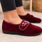 Womens Velour Slippers Faux Fur Lined Ladies Winter Wide Opening Diabetic Orthopaedic House Shoes