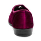 Womens Touch Fasten Slippers Red Velour Wide Opening Diabetic Slip On Ladies House Shoes