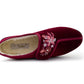 Womens Velour Slippers Faux Fur Lined Ladies Winter Wide Opening Diabetic Orthopaedic House Shoes