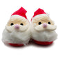 Mens Santa Christmas Slippers Father Christmas Plush Novelty Slippers Slip On Fancy Dress Fun Festive Xmas House Shoes