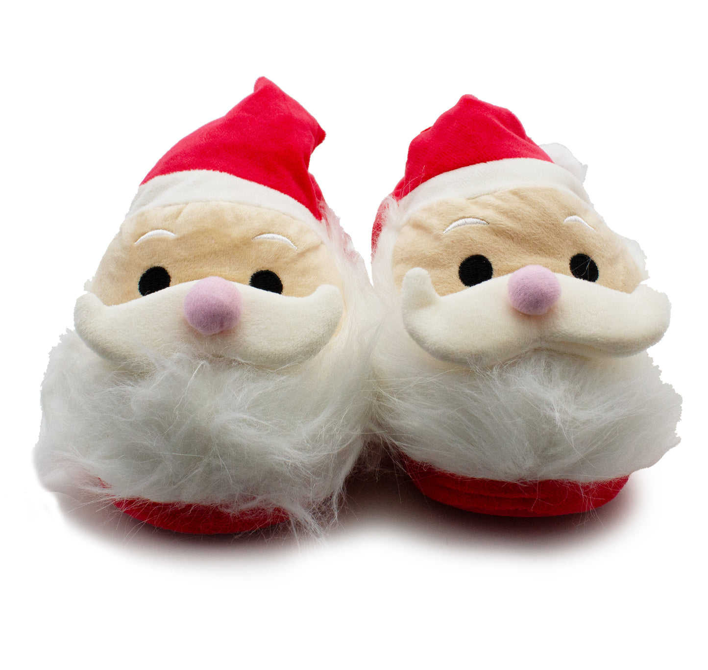 Mens Santa Christmas Slippers Father Christmas Plush Novelty Slippers Slip On Fancy Dress Fun Festive Xmas House Shoes