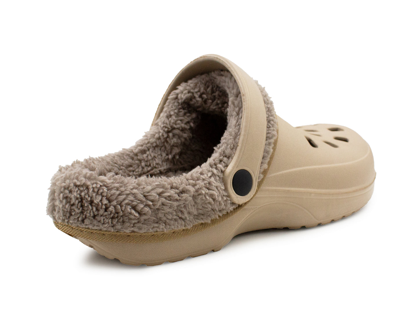 Womens Clogs Warm Fur Lined Thermal Garden Clogs Lightweight EVA Slip On Slippers Kitchen Nurse Indoor House Shoes Sandals Gold