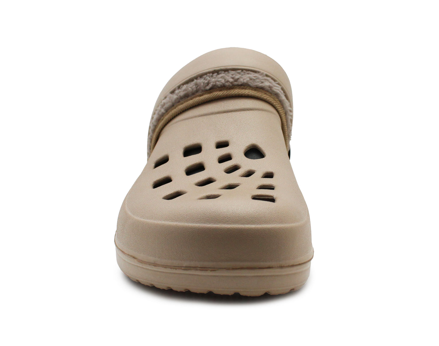 Womens Clogs Warm Fur Lined Thermal Garden Clogs Lightweight EVA Slip On Slippers Kitchen Nurse Indoor House Shoes Sandals Gold