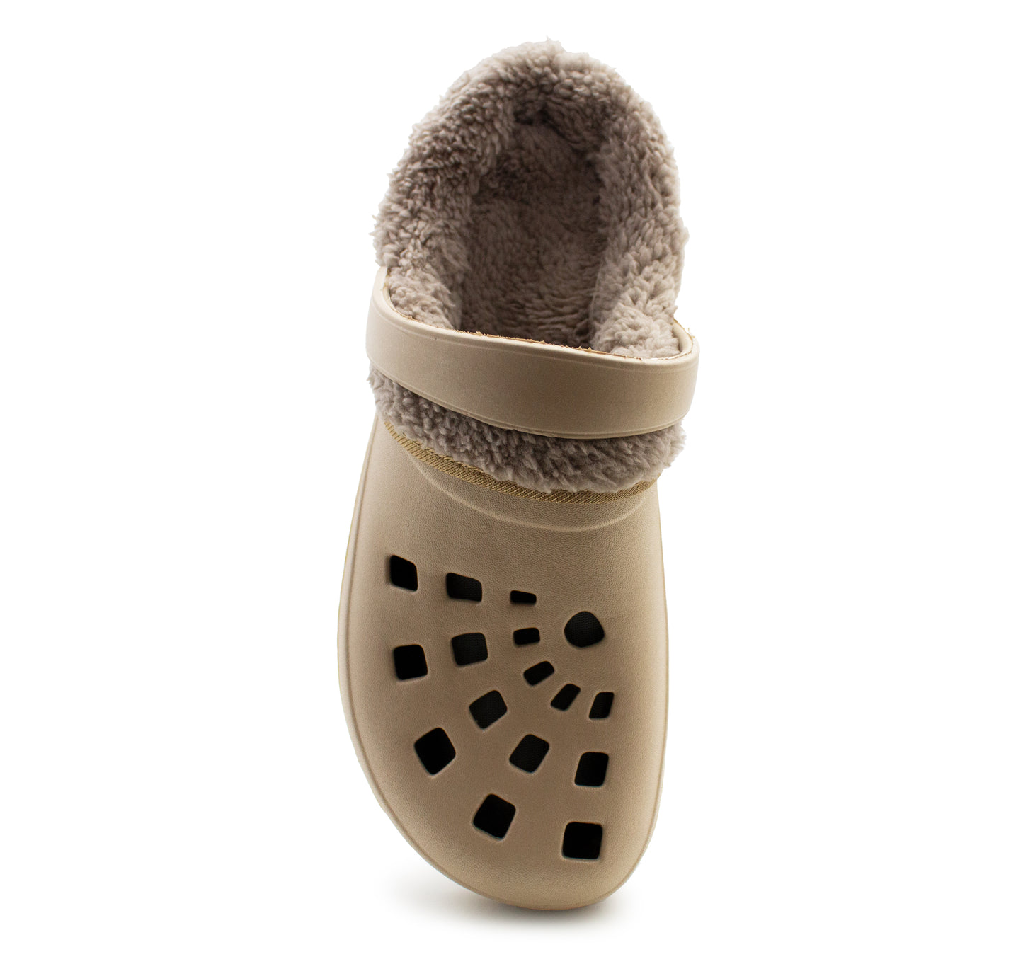 Womens Clogs Warm Fur Lined Thermal Garden Clogs Lightweight EVA Slip On Slippers Kitchen Nurse Indoor House Shoes Sandals Gold