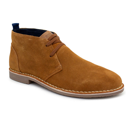 Mens Suede Leather Chukka Boots Lace Up Desert Boots Smart Casual Ankle Shoes