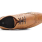 Mens Lace Up Brogues Formal Smart Office Business Work Comfort Pointed Toe Fashion Dress Shoes