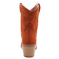 Womens Cowboy Boots Mid Calf Western Tan Faux Suede Leather Embroidered Cowgirl Boot Pull On Block Heel Pointed Toe Boots