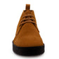 Mens Tan Suede Desert Boots Smart Casual Lace-Up Chukka Boots with Rubber Sole