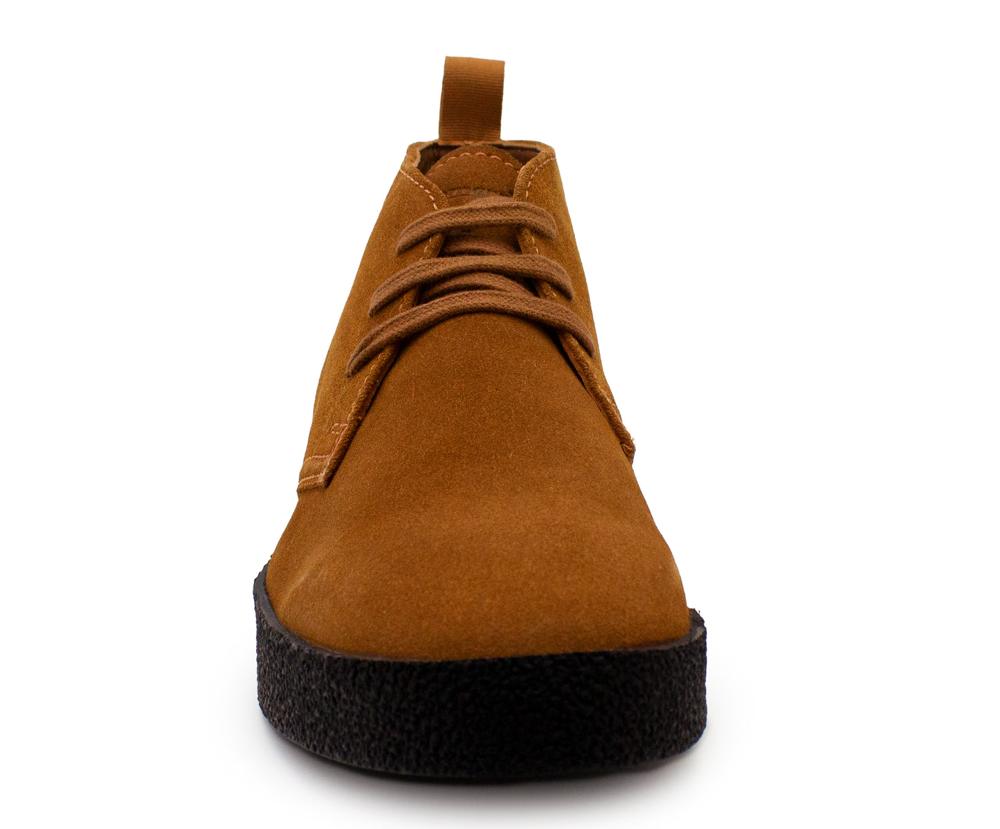 Mens Tan Suede Desert Boots Smart Casual Lace-Up Chukka Boots with Rubber Sole