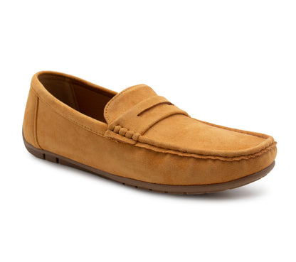 Men's Faux Suede Leather Penny Loafers Smart Casual Slip On Driving Shoes