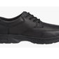 Mens Casual Black Leather Lace Up Shoes Black