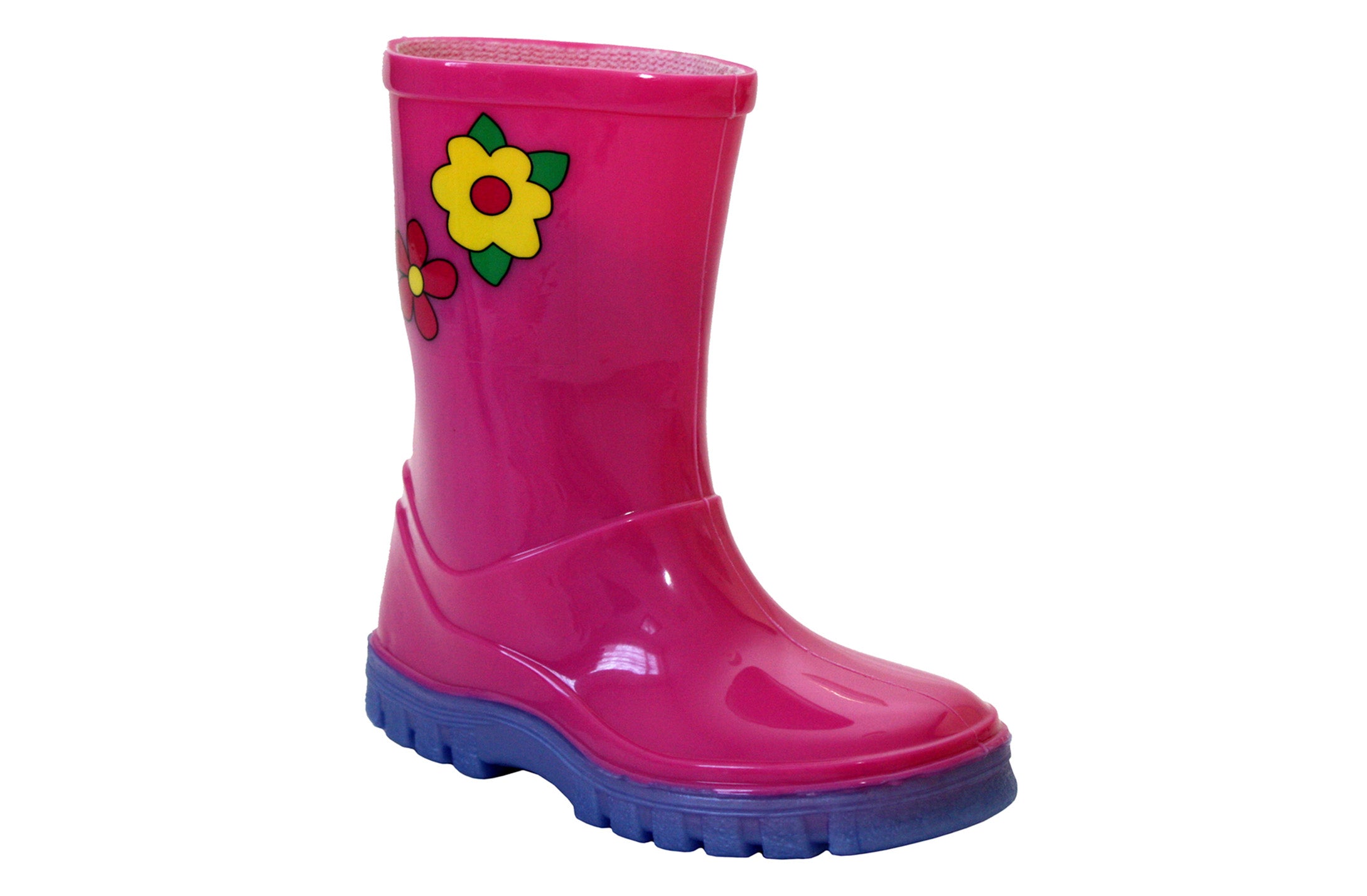 Girls Childrens Kids Infants Mid Calf Waterproof Wellington Wellies Ra ...