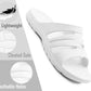 Mens White Sliders EVA Lightweight Pool Slides Summer Beach Shower Bathroom House Slipper Mules Sandals Flip Flops
