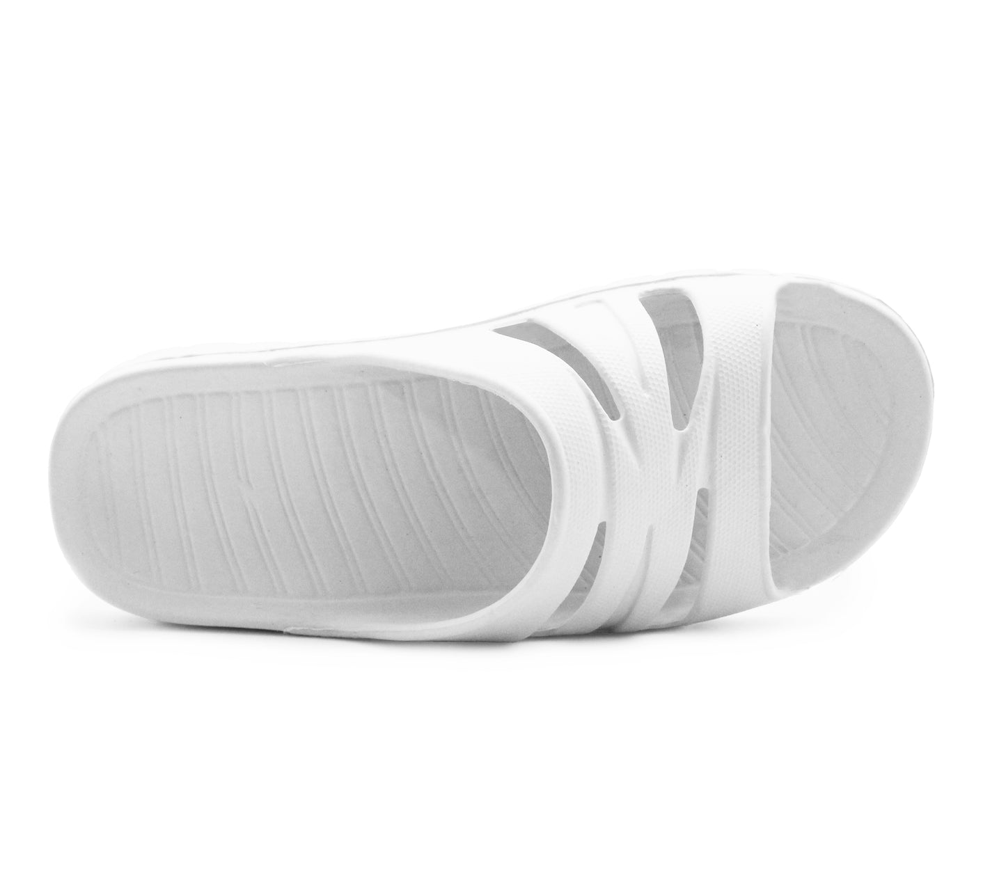 Mens White Sliders EVA Lightweight Pool Slides Summer Beach Shower Bathroom House Slipper Mules Sandals Flip Flops