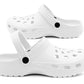 Mens Lightweight White EVA Clogs Breathable Slip On Garden Beach Hospital Nurse Kitchen Water Shoes Mules Sandals