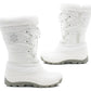 Womens Fleece Lined Snow Boots Faux Fur Trim Thermal Zip Up Quilted Outdoor Winter Boots