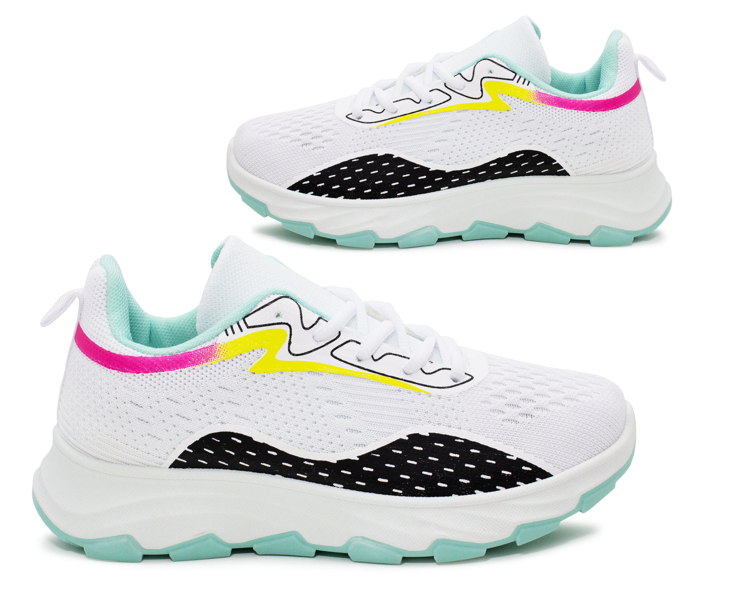 Womens Breathable Mesh Trainers Lace Up Ladies Casual Flat Walking Active Running Gym Sneaker Pumps Fashion Trainers