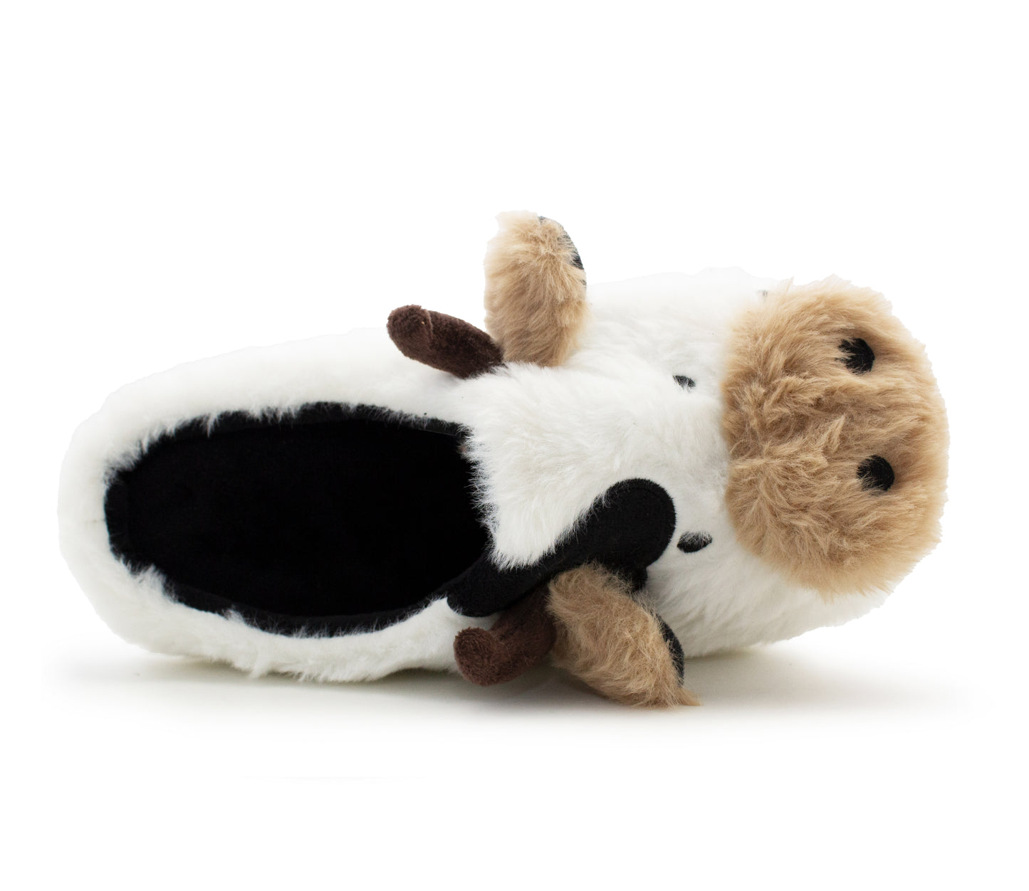 Womens Cow Novelty Slippers Character Plush Festive Fun Christmas Slipper Mules