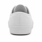 Unisex Girls Boys Kids Lace Up Canvas Back to School Uniform PE Pumps Sports Trainers Plimsolls White Lace Up Dance Shoes