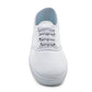 Canvas Pumps Boys Girls Unisex White Canvas Slip On Elastic Dance School PE Sports Trainers