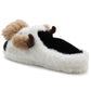 Womens Cow Novelty Slippers Character Plush Festive Fun Christmas Slipper Mules